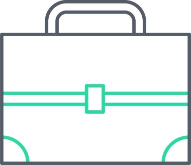 Çanta. Web simgesi basit illüstrasyon