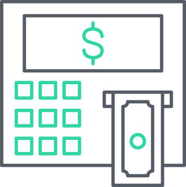 Bankacılık ve finans hattı simgesi