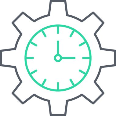 zaman yönetimi vektör simgesi