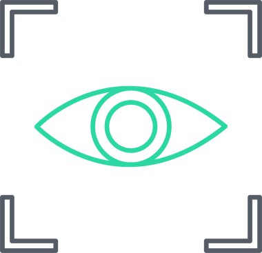 Göz simgesi vektör illüstrasyonu