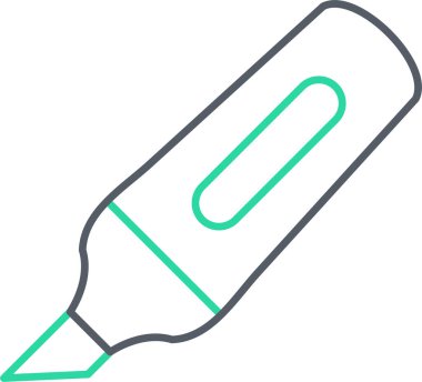 Kalem. Web simgesi basit illüstrasyon