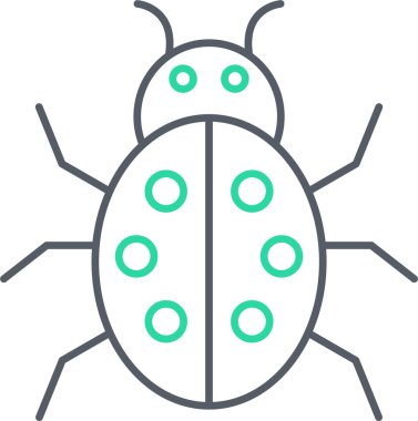 Böcek. Web simgesi basit tasarım