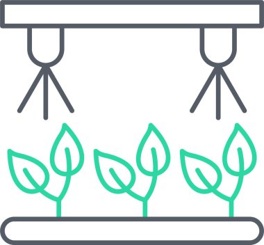 bitki vektör simgesi modern basit ve minimalist düz resimleme