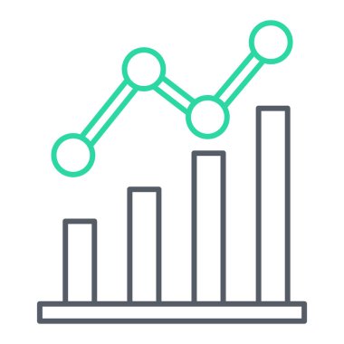 grafik ikonu vektör illüstrasyonu