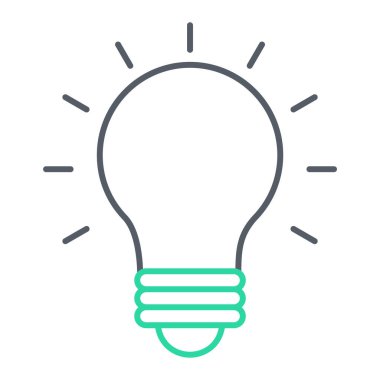 ampul simgesi vektör illüstrasyonu