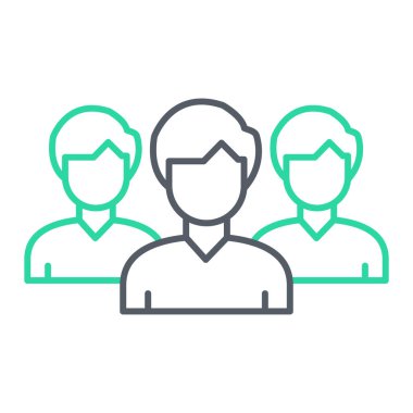 insanlar simge vektör illüstrasyonu