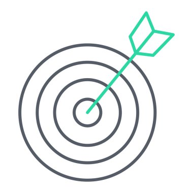 hedef simge vektör illüstrasyonu