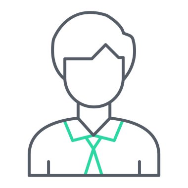 Avatar simgesi. Doktor vektör çizim sembolü ve web tasarımı