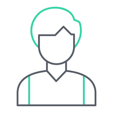 Avatar simgesi. Doktor vektör çizim sembolü ve web tasarımı