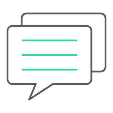 Sohbet kabarcığı vektör illüstrasyonu