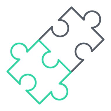 Yapboz simgesi. vektör illüstrasyonu