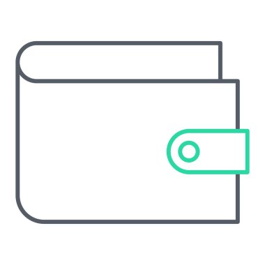 cüzdan ikonu vektör illüstrasyonu