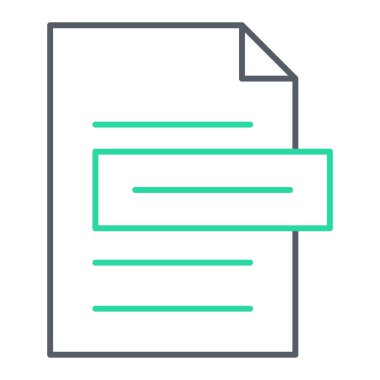 dosya biçimi simgesi, vektör illüstrasyonu