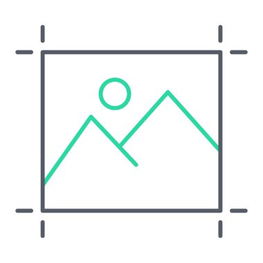 resim simgesi vektörü beyaz arkaplanda izole edildi, şeffaf işaret, doğrusal sembol