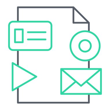 e- posta simgesi vektör illüstrasyonu