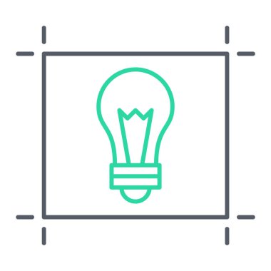 ampul simgesi vektör illüstrasyonu