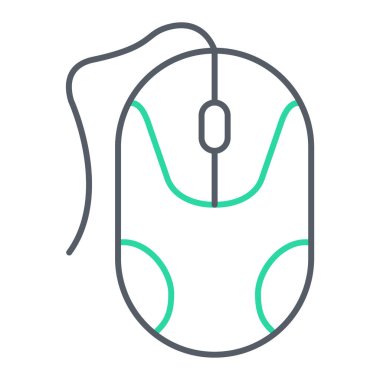 Bilgisayar faresi simgesi. Vektör illüstrasyonu