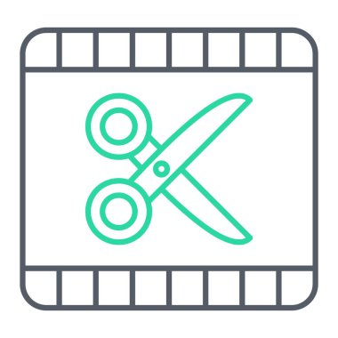 makas simgesi vektör illüstrasyonu