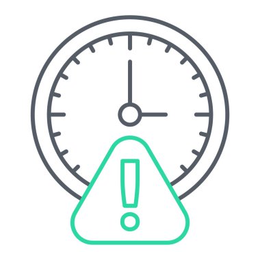 Saat simgesinin vektör illüstrasyonu