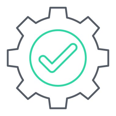 dişli vektör simgesi modern basit tasarım