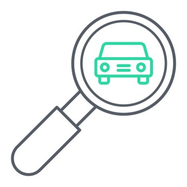 Arama simgesi vektör illüstrasyon tasarımlı büyüteç