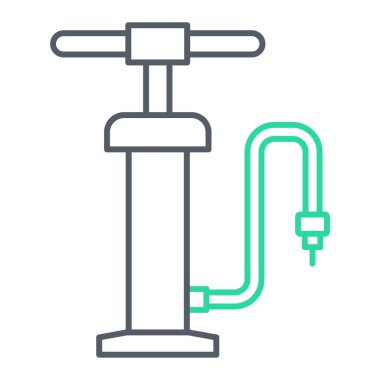 Su pompası ikonu. Web için boru hortumu vektör simgelerinin özet çizimi