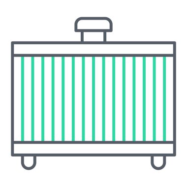 Kargo konteynırı simgesinin vektör çizimi