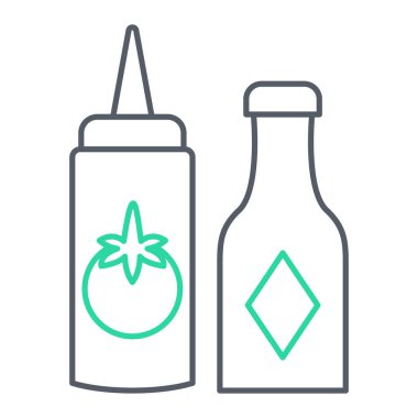 Yiyecek ve içecek sembolünün vektör çizimi. Ağ için eczane ve ilaç tabelaları.