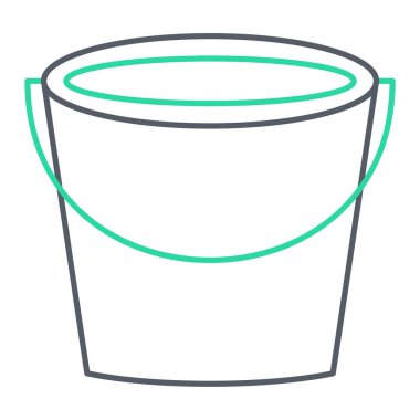 kova simgesinin vektör illüstrasyonu