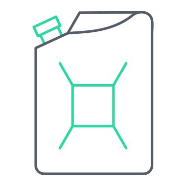 Petrol varili ikonu. Ağ için bira kutusu vektör simgelerinin basit çizimi