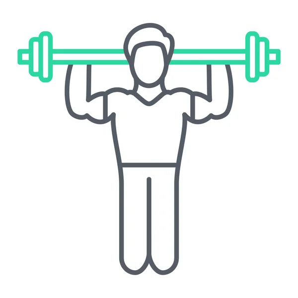 Ikone Des Fitnesstrainings — Stockvektor