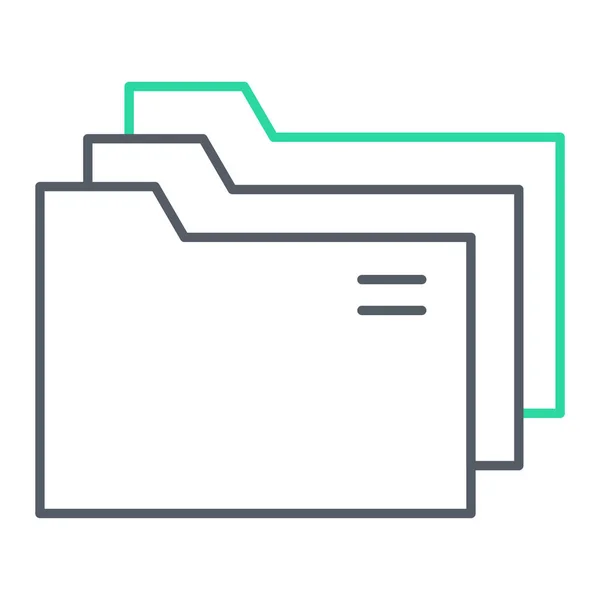 Folder Icon Vector Illustration — Stock Vector