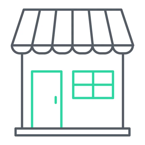 Tienda Icono Web Ilustración Simple — Archivo Imágenes Vectoriales