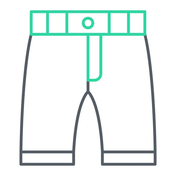 Icono Pantalones Ilustración Simple Ropa Símbolo Vectorial Para Diseño Web — Vector de stock