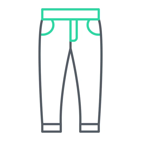 Broek Icoon Eenvoudige Illustratie Van Jeans Vector Iconen Voor Web — Stockvector