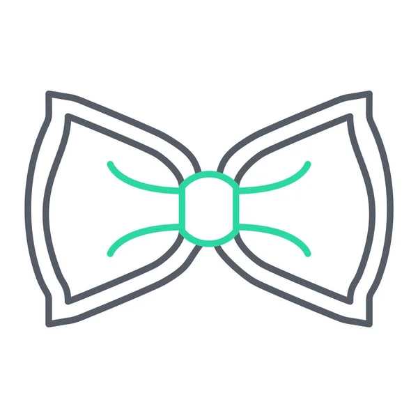 Стрічкова Краватка Значок Векторна Ілюстрація Графічний Дизайн — стоковий вектор