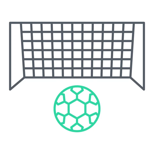 Fußball Ikone Sportspiel Und Wettbewerbsthema Isoliertes Design Vektorillustration — Stockvektor