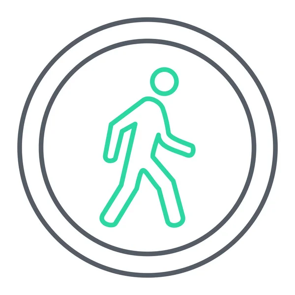 Mann Fuß Ikone Einfache Illustration Von Personen Vektor Symbolen Für — Stockvektor