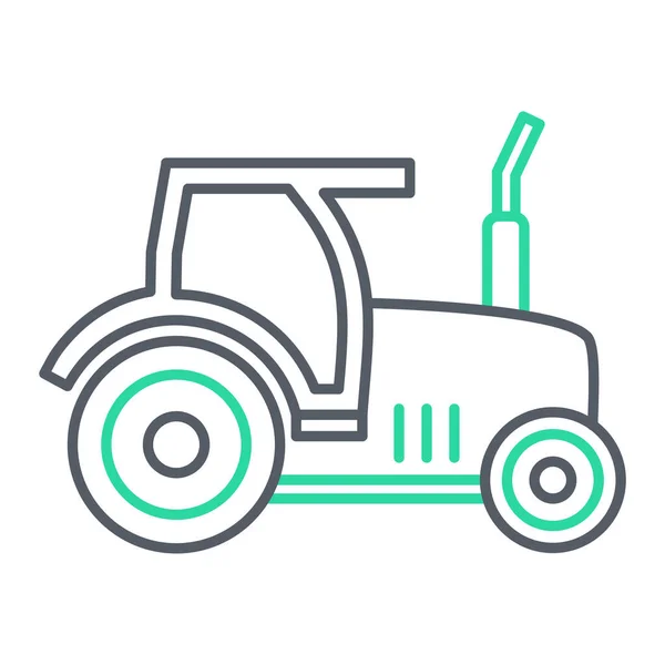 Traktör Ikonu Için Çiftlik Vektörü Sembolünün Özet Çizimi — Stok Vektör
