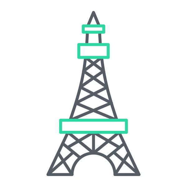 Tower Icon Vector Isolated White Background Your Web Mobile App — Image vectorielle