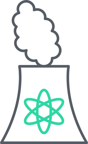 原子力 シンプルなデザイン — ストックベクタ