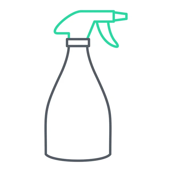 Ikona Czyszcząca Zarys Ilustracji Ikony Wektora Butelki Spray Web — Wektor stockowy