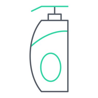 Bir şişe şampuan ikonunun vektör çizimi.