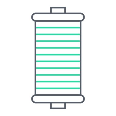 İp simgesi. Web için iplik vektör simgelerinin özet çizimi