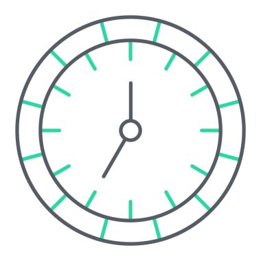 Saat simgesi vektör illüstrasyonu