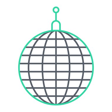 Noel balosu ikonu. vektör illüstrasyonu