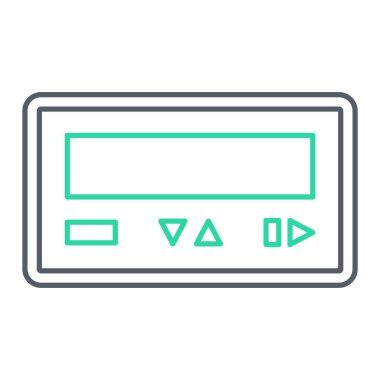 Kredi kartı ikonu vektör illüstrasyonu