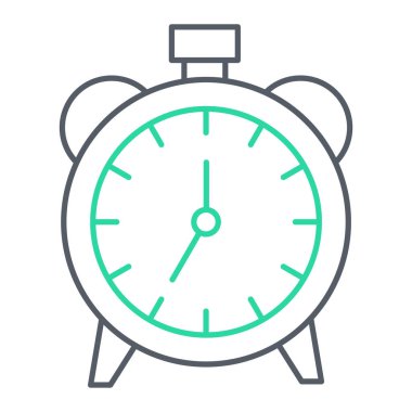 Saat simgesi vektör illüstrasyonu