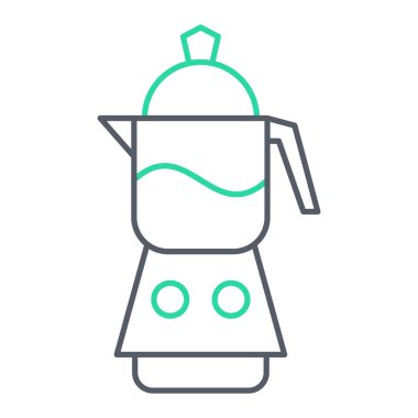 Blender hattı simgesi. Ana hatlı vektör çizimi. beyaz arkaplanda izole