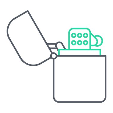 Seo ve teknoloji simgesinin vektör illüstrasyonu